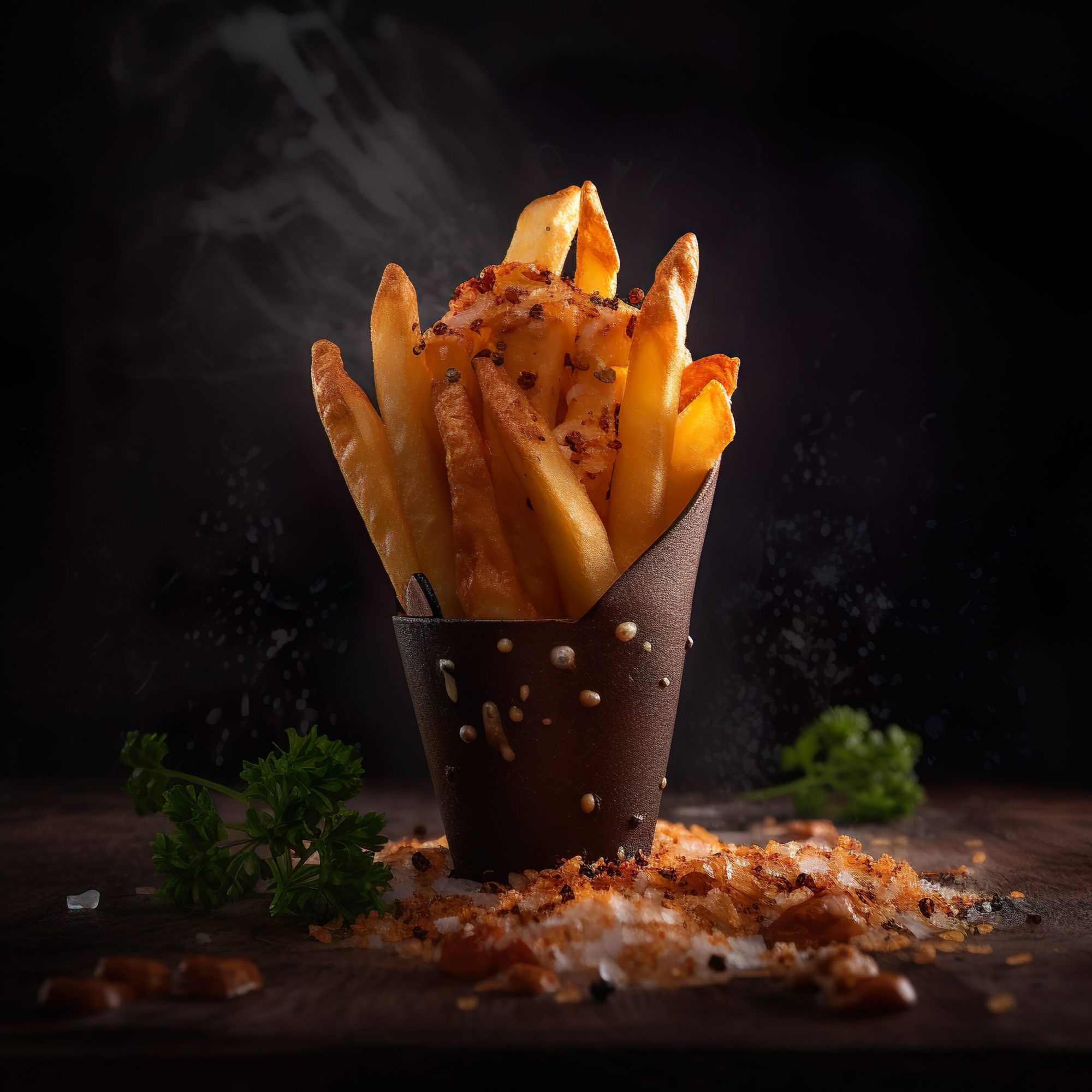 cup-food-with-black-background-bowl-food-with-sprinkle-pepper-it